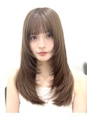 小顔レイヤースタイル/10代/20代30代/40代◎