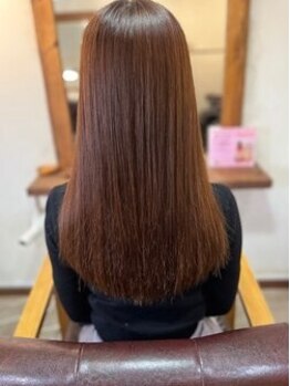 トランス(hair esthetics salon trans)の写真/〈髪質改善〉はhair esthetics salon transにお任せ！“いつまでも綺麗なうるツヤ髪”を叶えます...*