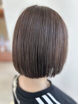 レイフィールド はません店 切りっぱなしボブ×ナチュラルグレージュ