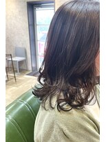 クーロン(Qoolon)&nbsp;ミディアムレイヤー × 毛先ワンカール