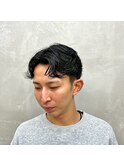 視線を奪う◎垢抜けニュアンスパーマ×センターパート