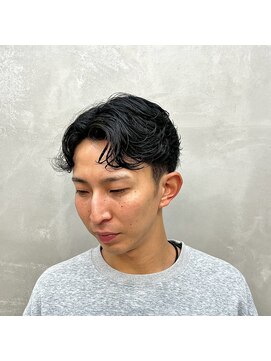 サームマン 人形町(SARM MAN) 視線を奪う◎垢抜けニュアンスパーマ×センターパート