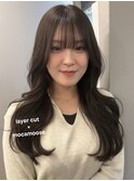 大人ガーリー顔周りレイヤーモカムース30代【西新大濠荒戸】