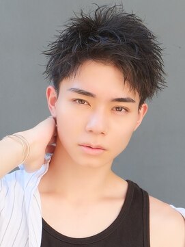 エルマーク 表参道(L-MARK) スパイキーショート/アップバング/ツーブロック/メンズ/眉毛