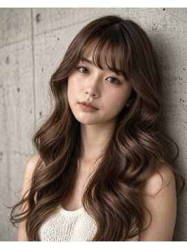 TMJ 熊本韓国ロング×コテ巻きパーマ×髪質改善