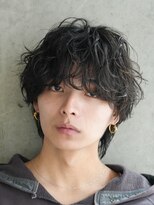 バイフィフス 原宿/表参道(by fifth)&nbsp;原宿シャドウパーマメンズカットラウンドマッシュウルフスタイル