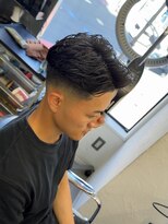 グルーマーズトウキョウ(GROOMER/S TOKYO)&nbsp;men's/メンズ/リバースセンターパート/ニュアンスパーマ