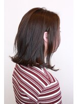ヘアーサロン ビー(hair salon b.)&nbsp;つや感◎暗髪ミディ