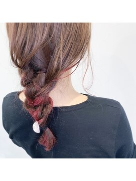 テクライズ 豊橋店(TECHRISE) ピンクインナーカラー×アレンジ