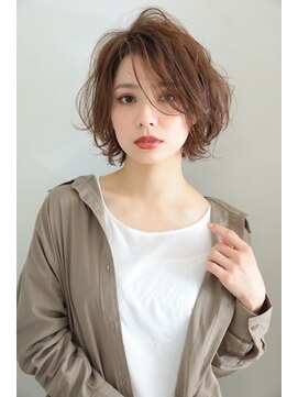 大人かわいい小顔ゆる巻きショートボブスタイル L ベル Belle のヘアカタログ ホットペッパービューティー