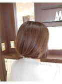 ボブショートボブベージュブラウン