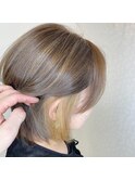 ハイライト＆インナーカラー　ボブ
