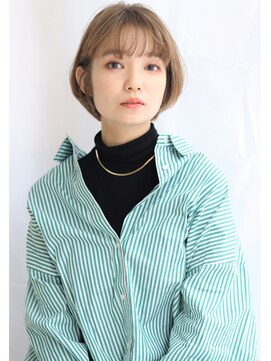 アルベロ(albero) ショートボブ×ミルクティーベージュ×王道ショート