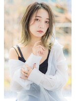 アンドシャルム 心斎橋(&CHALME) 外ハネミディ×上品アッシュ
