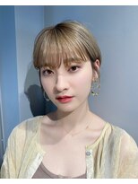 エマ ギンザ(EMMA GINZA)&nbsp;ハンサムマッシュショート♪ ミルクティーカラー