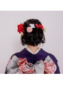 着物に合うショートアレンジ