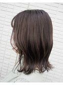＊ミディアムボブ×ミントベージュ