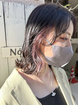 ゲリール 中野店(guerir hair+care) 【ピンクラベンダー】イヤリングカラー