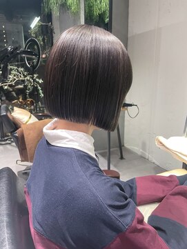 シェリム 栄(CHERIM) パッツンボブ　ミニボブ　髪質改善　トリートメント