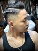 サイドパートスキンフェード