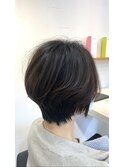 大人ショートボブヘアー