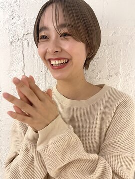 フィルムス 新宿(FILMS) 斜めバング/グレージュカラー/デザインカラー/シルキーベージュ