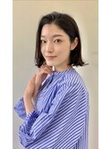 ボブのワンカールパーマスタイル