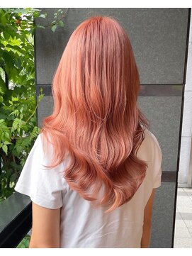 ローサバイ アルティナ 横浜店(Rosa by artina) ハイトーンカラー_オレンジカラー_レイヤーロング