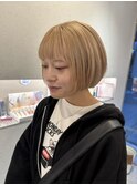秋冬もハイトーンボブ【難波 桜川/ケアブリーチ】