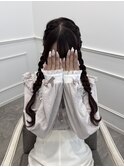【ヘアメ】王道可愛い＊編み下ろしツイン＊新井