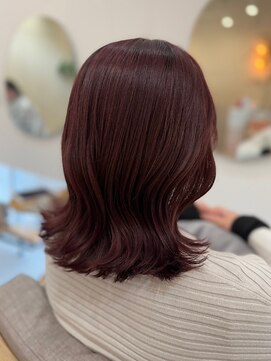 ピピバイヨーク(pipi, by yoke.) 艶髪ミディアムレイヤー/ゆるカール/ローズブラウン