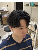 ニュアンスパーマフェザーパーマセンターパートワンカール