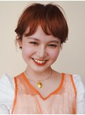 〈○21〉ショート韓国ボブハイライト髪質改善ブリーチ前髪20代