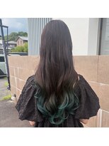 ミュミュ(mu-mu)&nbsp;デザインカラーグリーングラデーションカラー9.23