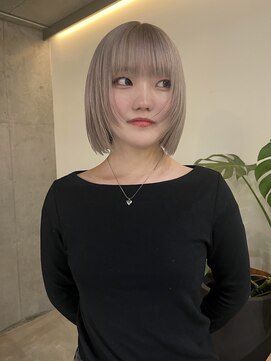 韓国ボブ/韓国ヘア/ハイトーンカラー