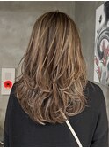 白髪ぼかしハイライト