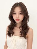 韓国ヘア/透明感カラー/小顔に見せる顔まわりカット/ミディアム
