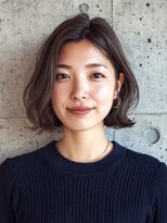 赤れんがアネックス(ANNEX)&nbsp;小顔ミディアムパーマミディアムデジタルパーマボブパーマ