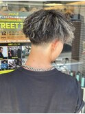 MEN’S HAIR/サーフカール/刈り上げセンターパート/船橋
