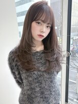 ジーナ 札幌(Zina)&nbsp;【韓国ヘア】韓国ロングレイヤー/シフォングレージュ