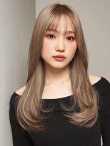 ヴェイン 渋谷(vain)&nbsp;ベージュカラー 髪質改善 レイヤーカット 顔周りカット 20代