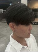横浜毛流れセンターパートニュアンスパーマフェザーパーマ30代