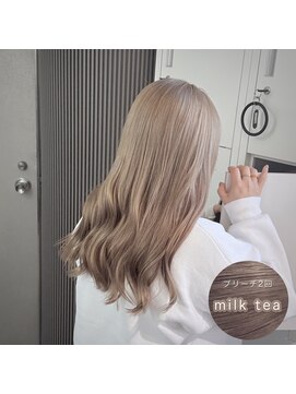 ミエルヘアーエスト 新宿店(mielhair est) ミルクティーグレージュ