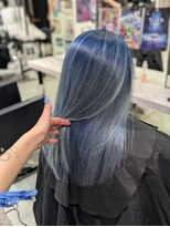トーキョー オタクヘアー(TOKYO OTAKU HAIR) にじさんじ 天宮こころ/推しカラー/寒色/バレイヤージュ/水色