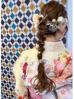 アース 郡山コスモス通り店(HAIR&MAKE EARTH) 成人式・華やか編み下ろしアレンジ