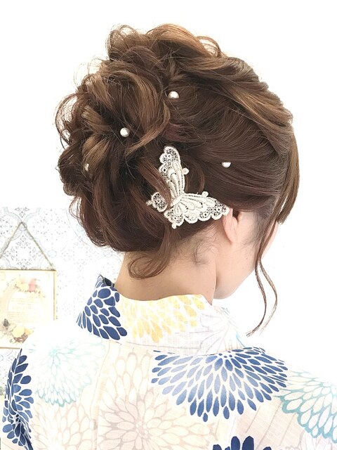 浴衣ヘアアレンジ