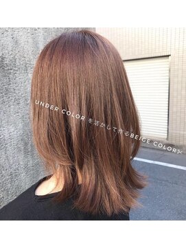 リンク ヘアスペース(Link hair space) 【Link】[お客様スタイル104］#切りっぱなし#ベージュ