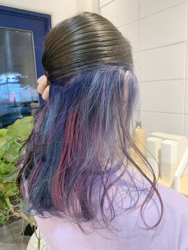 リラ ヘア サロン(rela hair salon) インナーデザインユニコーンカラー