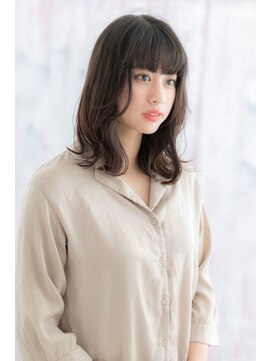ミック ヘアアンドビューティー 大山店(miq Hair&Beauty) オリーブダークアッシュ大人かわいいくせ毛風くびれヘアb