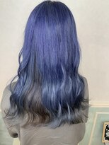 ヘアーサロン リアン 熊谷2号店(hair salon Rien) ブルー×インナーグレー♪宮崎